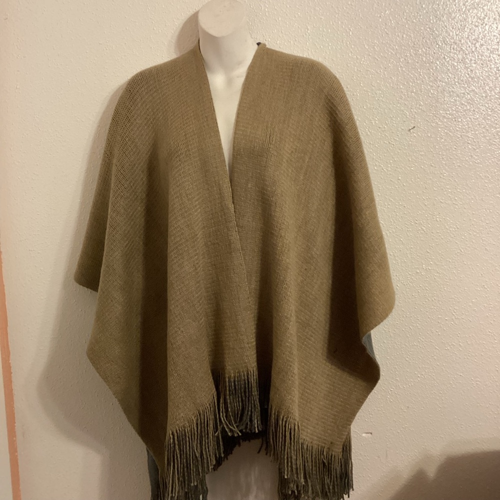 Chic Tan Women's Sweater with Fringe